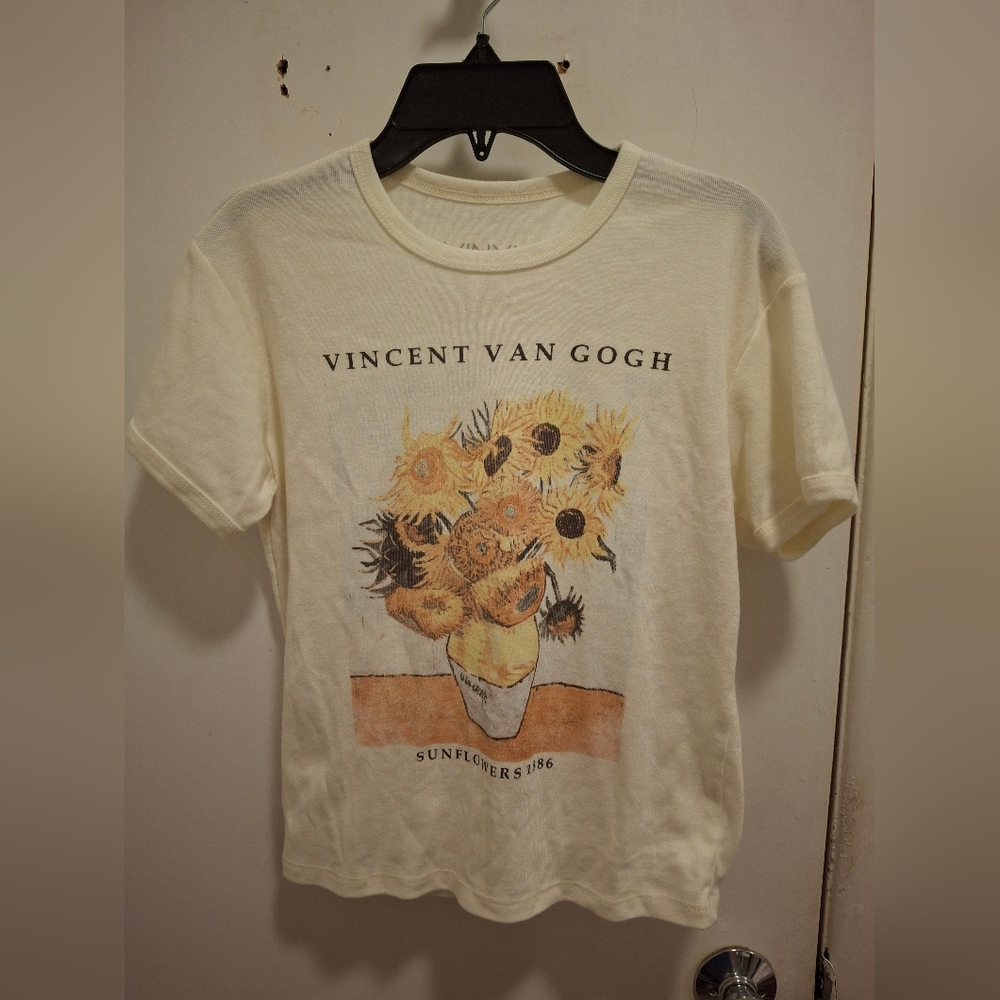 Vincent Van Gogh Sunflowers Cream Tee